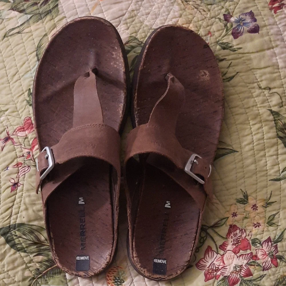Merrell Move Leather Sandals - Picture 1 of 7